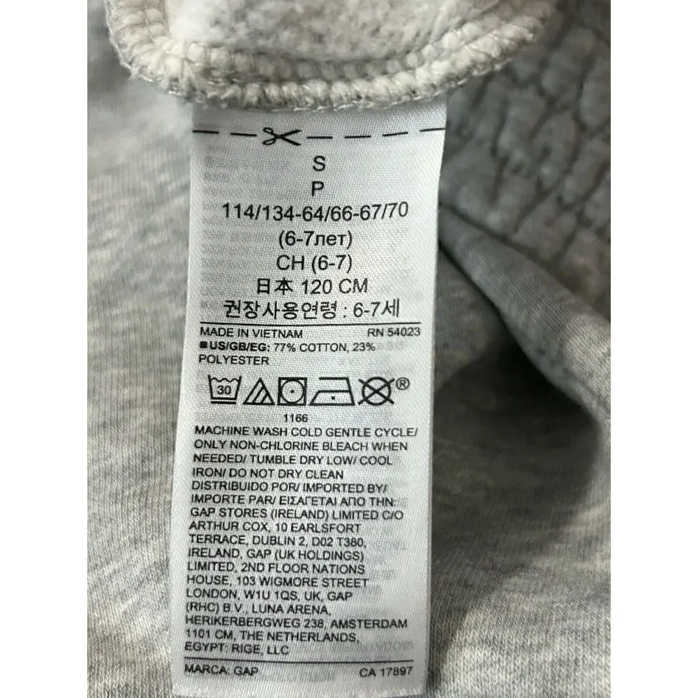 Gap Kids Girls Gray Size Small 6-7 Sweatpants
